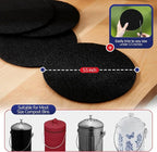 BioStrike -Activated Carbon Filter Odor Absorbers for Kitchen Compost Bins - Extra Thick 5.5 inch Compost Bucket Charcoal Filters - Odor Control for Countertop Pails - Made in USA (6 Count)