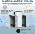 2 Pack HY4866 Multifunction Replacement Filters for MORENTO HY4866, WESTHEY HY4866, YIOU M1 Air Purifier, 3-in-1 HEPA Filter with High-Efficiency Activated Carbon Filter, Multifunction Version