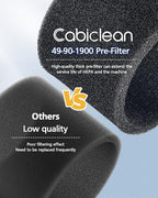 4 Pack 49-90-1900 Wet Dry Vacuum HEPA Filter Replacement Compatible with Milwaukee Cordless M18 Vacuum 0780-20 0880-20 with 4 Foam Sleeve Filters