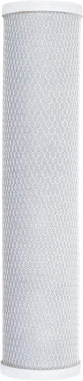 APPLIED MEMBRANES INC. 4.5" x 20" Carbon Water Filter | Whole House or Commercial Water Filtration System Replacement Filter | Chlorine Taste Odor Removal | Fits 20" Big Blue Housing | H-F4220AC