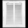 HVAC Premium 32 x 22 Duct Opening Steel Return Air Filter Grille, for 1-inch Filter, Removable Door, Flat Stamped HVAC Vent Cover Grille, Outer Dimensions 34.5 x 24.5