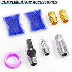 TAILONZ PNEUMATIC 0-150PSI 1/2 Inch NPT Aluminum Alloy Air Dryer, Compressor Air Dryer, Water Vapor Separator, Polyethylene Bowl