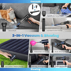 Handheld Vacuums Cleaner Equipped with Digital Display Portable Air Blower Car Vacuum 11000PA High Power Foldable 2in1 Brushless Motor Cordless Duster