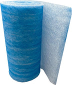 Paint Booth Exhaust Fiberglass Filter Roll, Blue/White Paint Arrestor for Spray Booth (20.5" x 200ft)