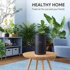 Air Purifiers for Bedroom, FULMINARE H13 True HEPA Air Filter, Quiet Air Cleaner With Night Light, Portable Small Air Purifier for Home, Office, Living Room Black