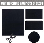 Carbon Fabric Filter 16" x 48" x 0.12" (2Pack) Replacement Activated Charcoal Hepa AC Vent Filter Carbon Air Pre Filter Fabric Sheet Carbon Pad