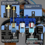 3 Stage Air Dryer 1/4" NPT,Air Dryer System Air Compressor Filter Dryer,Air Dryer for Compressor,5 &0.5 &0.01 Micron Filter Cartridge,Semi-Auto Drain, Metal Bracket-Blue