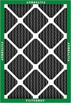 Filterbuy 12x18x1 Air Filter MERV 10 Odor & Allergy Defense with Activated Carbon (6-Pack), Electrostatic Pleated HVAC AC Furnace Filters Replacement, Made in USA (Actual Size: 11.50 x 17.50 x 0.75)