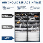 CA10013 Replacement Engine Air Filter, Efficient Filtration Offers 99% Air Purification, Fit for Honda Odyssey (2005-2010), Pilot (2009-2015), Acura MDX (2007-2009).