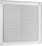 Vent Systems 8" x 8" Inch (Opening Dimensions) - Pack of 50 - Plastic White Soffit Vent Cover - Flat Square Air Vent Grille - Air Vent Deflector - HVAC 10" x 10" Inch (Overall Dimensions)
