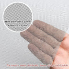 Stainless Steel Woven Wire Mesh Window Screen Mesh, Stainless Steel Woven Wire Mesh, 16 Mesh Rodent Proof Insect Screen, for DIY, Vent, Filter, Window & Garden