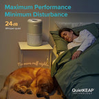 LEVOIT Air Purifier for Pets, Home, Large Rooms, and Bedrooms, HEPA Sleep Mode, AHAM VERIFIDE, Efficient Filter for Pet Dander, Odors, Captures Smoke, Dust, Mold, Pollen, Pet Lock, Core P350-P, Grey