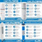 AMI Reverse Osmosis Filter & Membranes Replacement | 1 Year Supply | 100 GPD Membrane with Pre & Post Filter | for 5 Stage Water Filtration Systems (100 GDP Membrane + Filters - 1 Year Supply)…