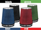 Mortar Aftermarket Auto Air Filter – 6 In Flange ID Car Enthusiast Class Universal Cold Air Intake Gulps in More Air for More Engine Power & Passionate Induction Sound, Length 8 In, Red