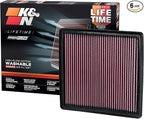 K&N High-Flow Original Lifetime Engine Air Filter:Increase Performance,Premium,Washable:Compatible with 2007-24 FORD/LINCOLN:Expedition,F150,F250,F350,F450, F550, F560, Navigator, 33-2385,Pack of 6