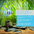 Continuum Aquatics "Bact-Rox XL", Extra Large Sized, High-Porosity Filtration Media for Aquariums, 500 ml