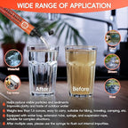 Emergency Water Filter Straw, Personal Survival Water Filtration System, Water Purifier, Outdoor Survival Gear and Equipment for Hiking Camping Accessories Cycling Fishing Preparedness