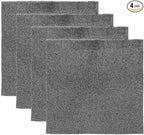 Fan Replacement Filters 4 Pcs Fan Filter Foam Sponge (6" x 6" x 0.12", 40ppi) - Breathable, Soft for Air Compressors Inverter Chassis Vacuum Cleaners