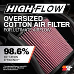 K&N Cold Air Intake System: High-Flow Air Filter, Increase Performance & Acceleration: Compatible with 2005-2019 Crysler/Dodge: 300C, Challenger, Charger, Magnum, 57-1542