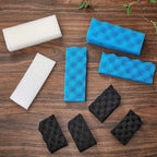 18 Pcs Compatible with 306/307 Bio Sponge Set Compatible with Aquarium Filters Including Blue White Black Bio Sponge for Replacement Filter Media Kit