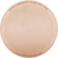 Filter for use in AeroPress Go/AeroPress Coffee Makers - Disc Fine - Reusable - Premium Coated Stainless Steel (Rose Gold, Metal) - Brew Tips Included