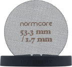 Normcore 2 Packs 53.3mm Puck Screen with Stand - Reusable Contact Shower Screen with Silicone Holder - 1.7mm / 1.0mm Thickness 150μm Mesh - Compatible with Espresso Machine 54mm Portafilter Basket