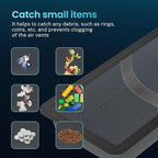 6 Pack Floor Register Cover Trap, HG Power 4 x 10 Inch Floor Vent Screen Net, Nylon Fabric Mesh Air Vent Filter for Home Floor, Catches Coins, Toys, Snacks, Pet Hair, Pet Food
