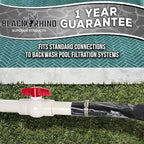 U.S. Pool Supply Pool Backwash Hose 1 1/2 Inch Diameter x 100 Feet - Discharge Hose for Pump, Sand Filter & Sump Pump Hoses - Burst Resistant Lay Flat Drainage Hoses for Inground & Above Ground Pools