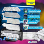 Aquatic Experts Max Flow Filter Media Bags - Secure Zipper Bags for Fish Tank, Aquarium and Pond, 5" x 9" - 4 Pack
