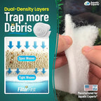 Aquatic Experts Aquarium Filter Floss for Fish Tank Filters - FilterFirst Aquarium Filter Pad - Media Roll for Crystal Clear Water, 3/4" - 1" Thick (18 Inch Wide, 12 Feet Long)