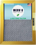 CARTER | Gold | MERV 8 | HVAC & Furnace Filter | Washable Electrostatic ((12x24x1))