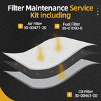 1 Set Filter Maintenance Service Kit including 30-00471-20 & 30-01090-05 & 30-00463-00 air & fuel & oil Filter, Fits for Carrier Reefer 7300 & 7500#OE 1559418 580048838 P611858 AF4219 LF9028 DBL7349
