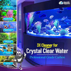 Premium Activated Carbon, Aquarium Carbon for Fish Tank Filter, Aquarium Filter Media, Granulated Charcoal for Fish Tanks, Activated Charcoal Bulk (5.5 lbs with Fine Mesh Bag)