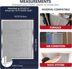 Reusable Washable Aluminum Air Filter, MERV 8, Rectangular, Heavy-duty, Compatible with Air Conditioner, Furnace, HVAC, Lasts a Lifetime, Easy to Clean (Actual Size: 19.75x24.65x0.82)