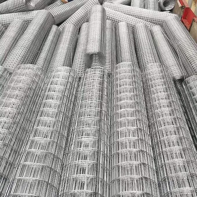 AOTNZ Welded Wire Fencing, Stainless Steel Anti-Rust Decorate Square Screening Filter Sheet for Garden Fence Aviary Hutch Net Fence Chicken Coop Pond Enclosure (Color : Silver, Size : 1.5x5m)