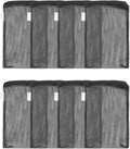Pawfly 8 Pack Aquarium Filter Media Bags, Fish Tank Fine Mesh Bag with Plastic Zipper Aquarium Mesh Bag for Activated Carbon, Bio Filter Balls, Filter Stones, Ceramic Rings (8" x 5.5")
