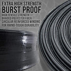 U.S. Pool Supply Pool Backwash Hose 2 Inch Diameter x 50 Feet - Discharge Hose for Pump, Sand Filter & Sump Pump Hoses - Burst Resistant Lay Flat Drainage Hoses for Inground & Above Ground Pools