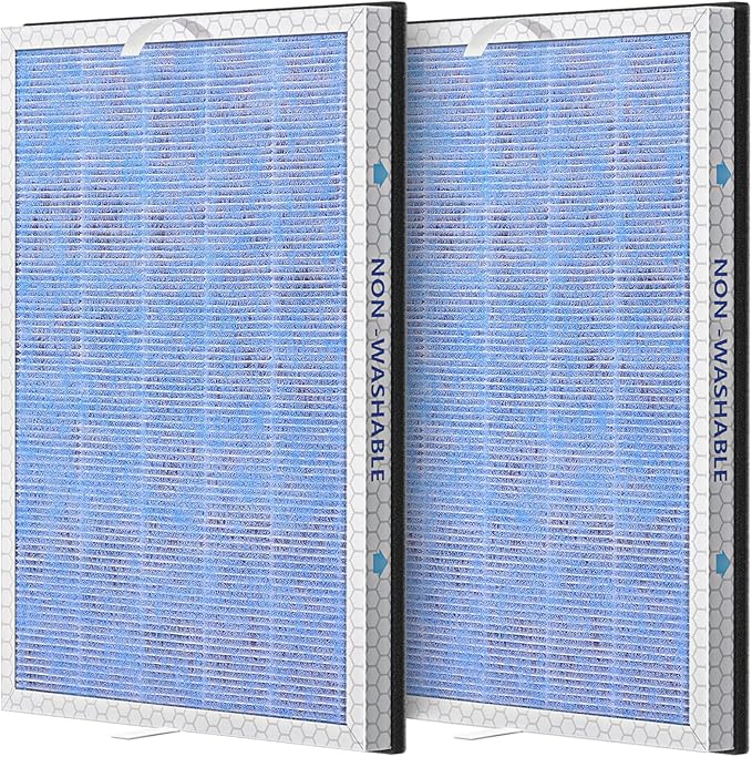 2 PACK MSA3/MSA3S HEPA Replacement Filter Compatible with Membrane Solutions MSA3 and MSA3S Device, 3-Stage HEPA Filter