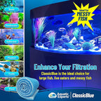 Aquatic Experts Classic Bonded Aquarium Filter Pad -12 Inches by 12 Feet by .75 Inch - Blue and White Filter Media Pad Bulk - Replacement Filter Rolls of Prefilter Floss - Made in USA