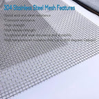2PACK 304 Pretty Sturdy 12” X 24”(310mm X 610mm), 5 Mesh Wire Mesh Screen, Stainless Screen, Mesh Screen Never Rust, Hard and Heat Resisting Wire Mesh Used for Many Projects by Valchoose