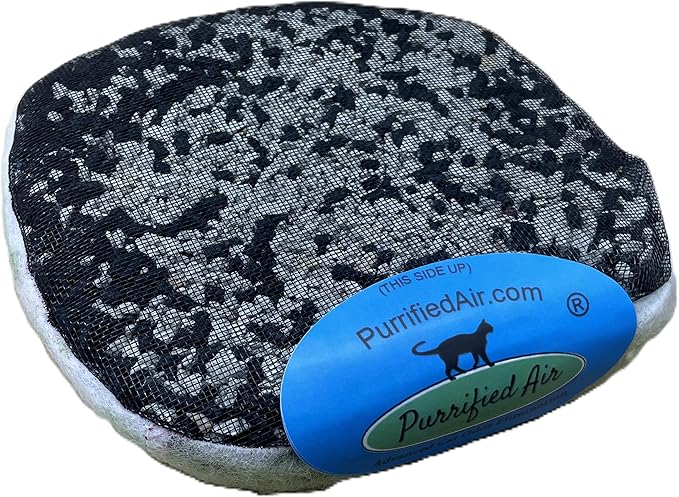 Official Filter Media Replacement Pack for Purrified Air litter box air purifier. Contains 2+ pounds filter media targeted to cat odor, dander and dust