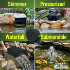 Aquatic Experts Classic Koi Pond Filter Pad COARSE – Bulk Roll Pond Filter Media, Rigid Ultra-Durable Latex Coated Fish Pond Filter Material US (16" x 56", Coarse (Black))