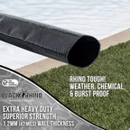 U.S. Pool Supply Pool Backwash Hose 1 1/2 Inch Diameter x 50 Feet - Discharge Hose for Pump, Sand Filter & Sump Pump Hoses - Burst Resistant Lay Flat Drainage Hoses for Inground & Above Ground Pools