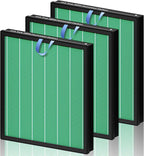 Improvedhand Vital 100S HEPA Replacement Filter Toxin Absorber Compatible With LEVOIT Vital 100S/100S-P Air Purifier, High-Efficiency 3-IN-1 True HEPA and Activated Carbon Filters, Pack of 3, Green