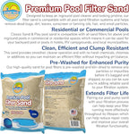 CLASSIC SAND & PLAY Swimming Pool Filter Sand for Above & Inground Pools, 20 lbs, Supports Residential and Commercial Filtration Systems, Premium Efficient Silica, No Clogging or Clumping, #20 Grade