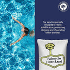 Palmetto 3 Pack Pool Filter Sand, Clean and Clear Water, Natural Sand for Residential and Commercial Pool Sand Filter Pumps, 50 Pound