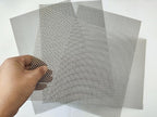 Stainless Steel Mesh 10Mesh with 0.7MM Wire Dia,4Pack 12x8inch(305x203mm) Hard and Heat Resisting Screen Sturdy Metal Mesh Sheets for DIY Projects,Aire Vent,Cage,Garden,Covered,BBQ Net