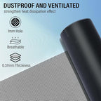 39x4 inch Customizable DIY Floor Vent Covers, Magnetic PVC Vent Mesh for Wall, Ceiling & Home Floor, PC Case Dust Mesh Filter