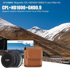 7artisans Nano Magnetic Filter UV Filter ND Light Reduction Filter/CPL Polarization Filter/GND Gradient Filter/Black Mist 1/4 Portrait Photography Filter Suitable for Lens(67mm 3-in-1 Set)