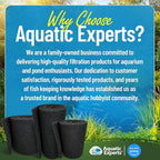 Aquatic Experts Classic Koi Pond Filter Pad COARSE – Bulk Roll Pond Filter Media, Rigid Ultra-Durable Latex Coated Fish Pond Filter Material US (24" x 56", Coarse (Black))